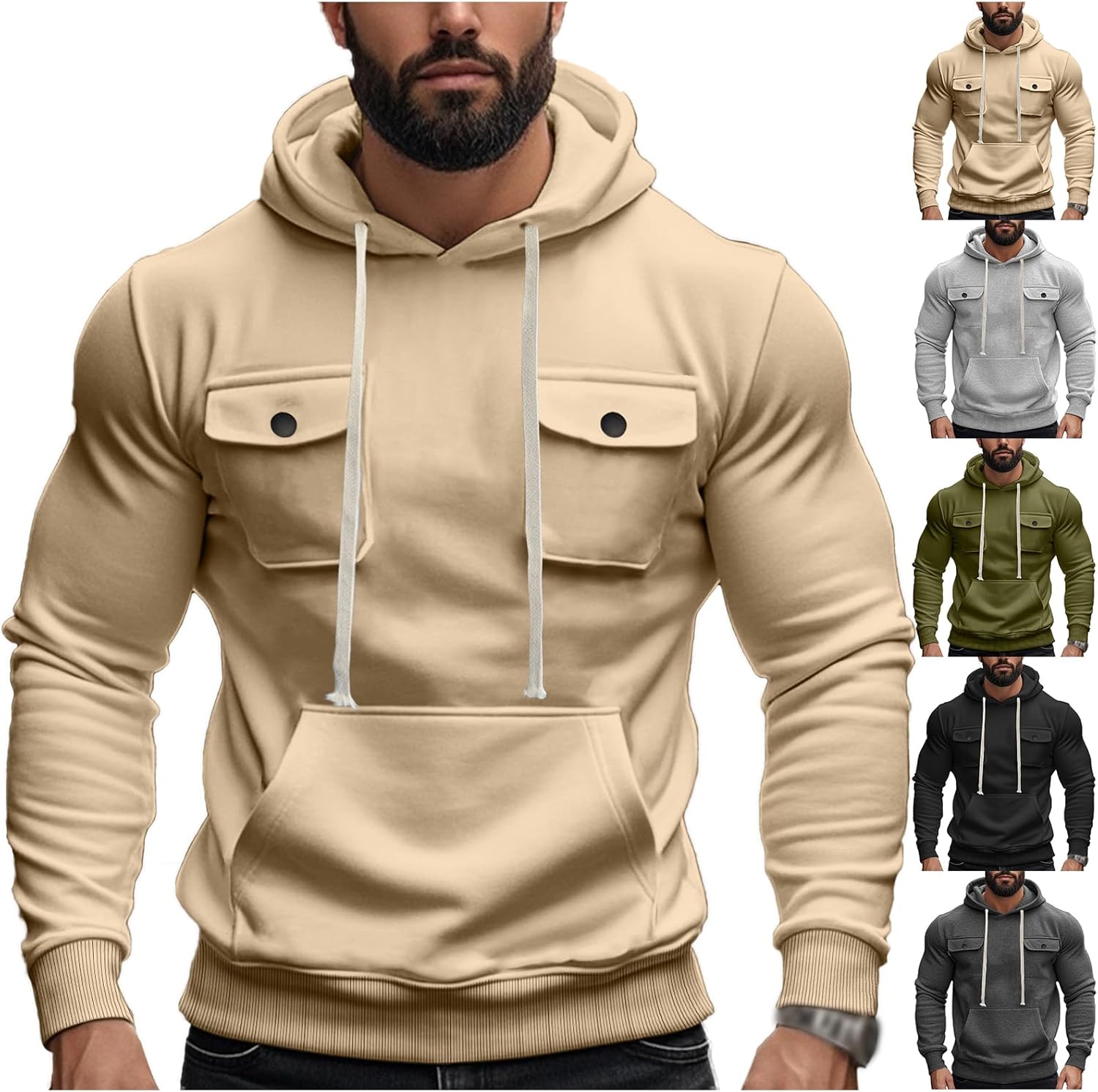 Thick & Cozy Men's Fleece Hoodie - RSZGSWS
