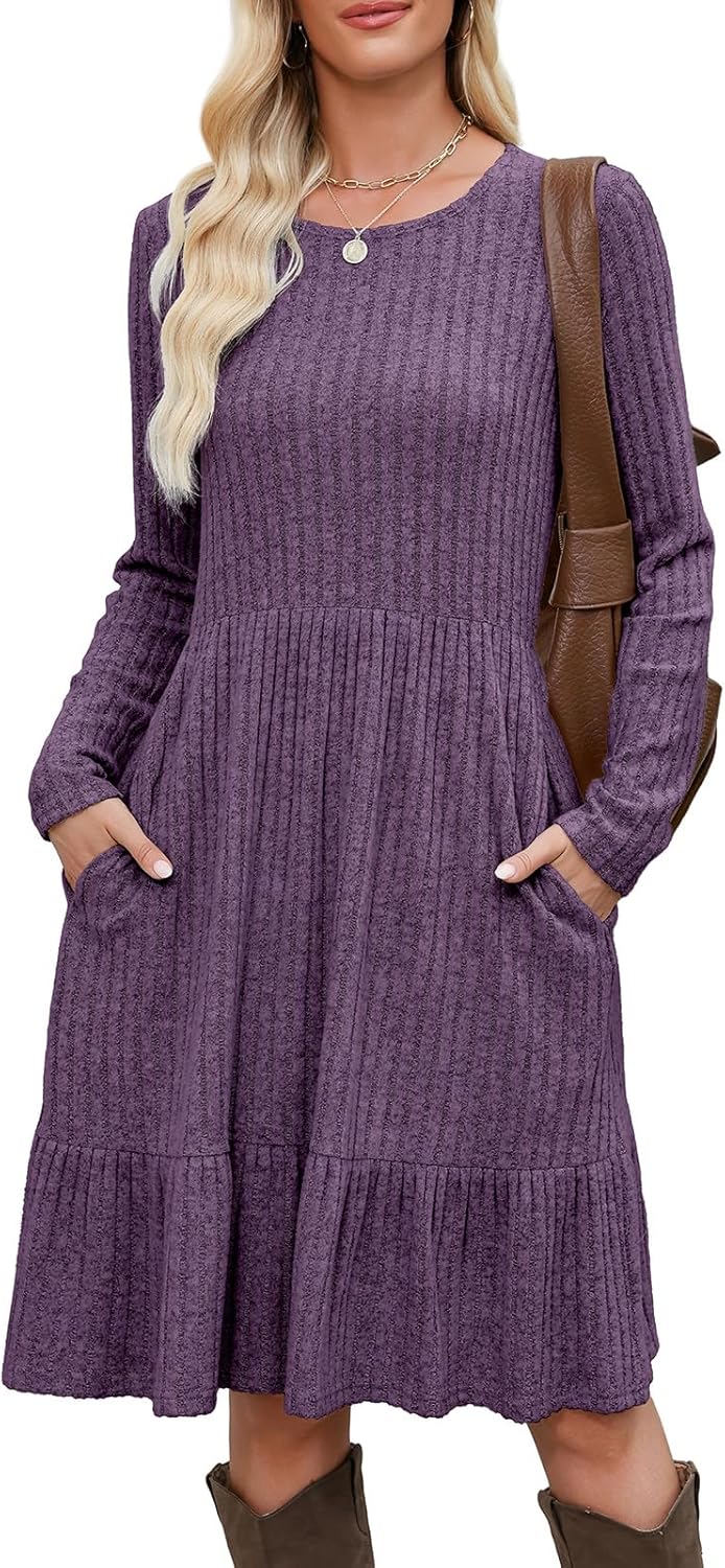 Berydress Fall Sweater Dresses for Women with Pockets and Style