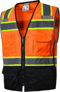 High Visibility Safety Vest Class 2 Type R - 10 Pockets, 3XL