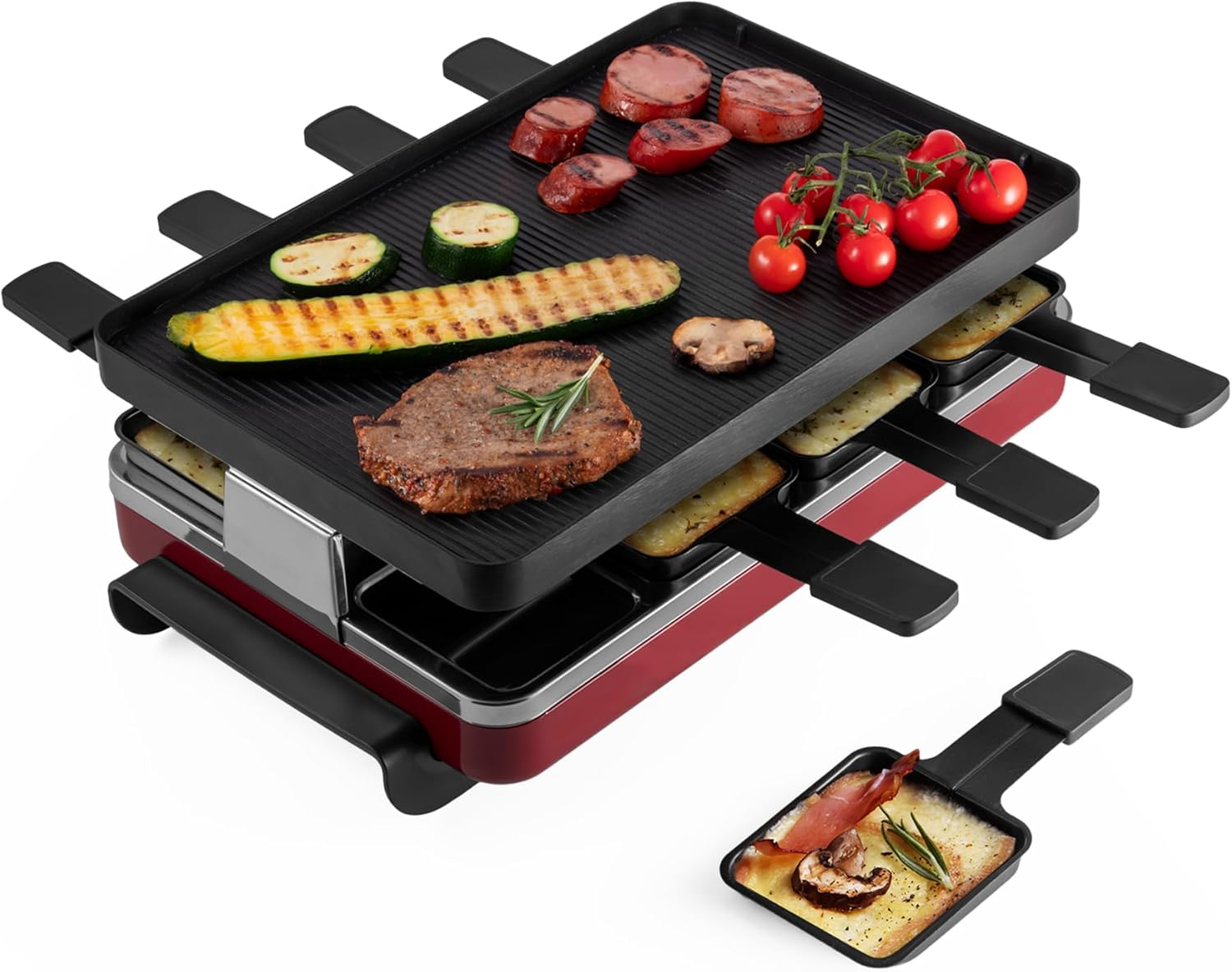 Swissmar Classic 8-Person Raclette Grill for Fun Gatherings