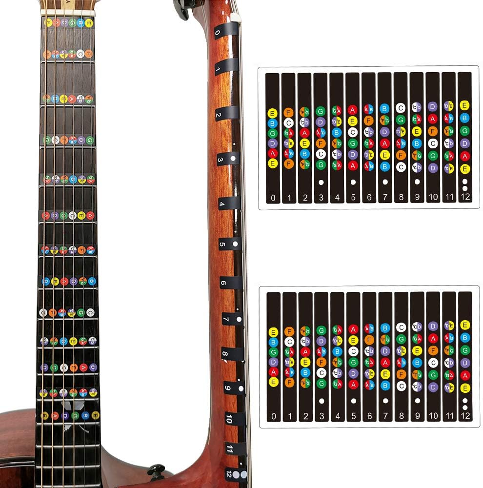 Beginner Friendly Guitar Fret Stickers by Koldot