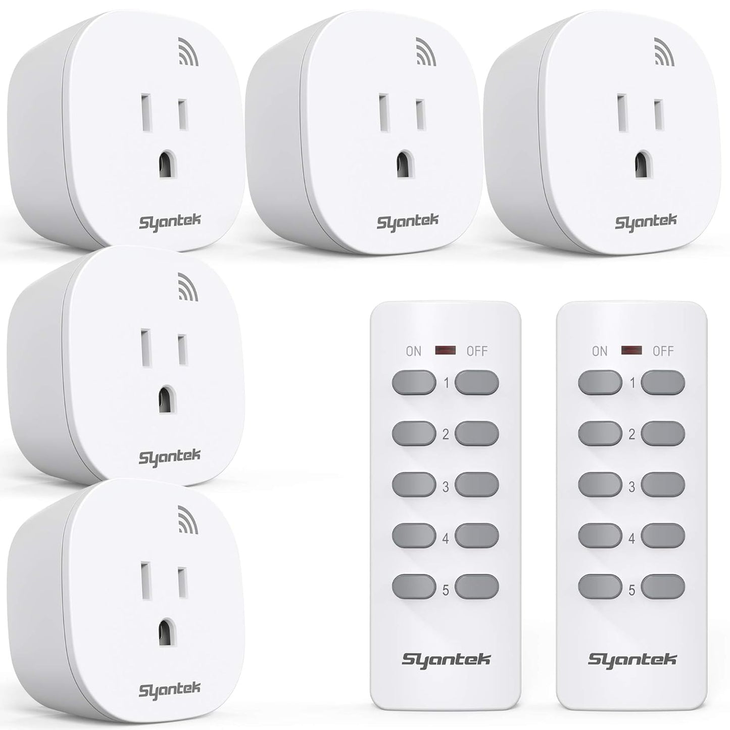 Wireless Remote Outlet Kit - 100 ft Range, FCC Certified, ETL Listed