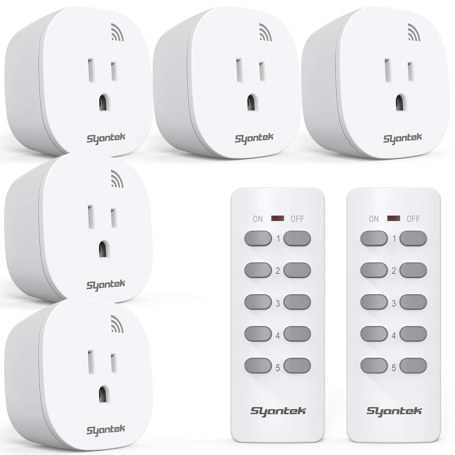 Wireless Remote Outlet Kit - 100 ft Range, FCC Certified, ETL Listed