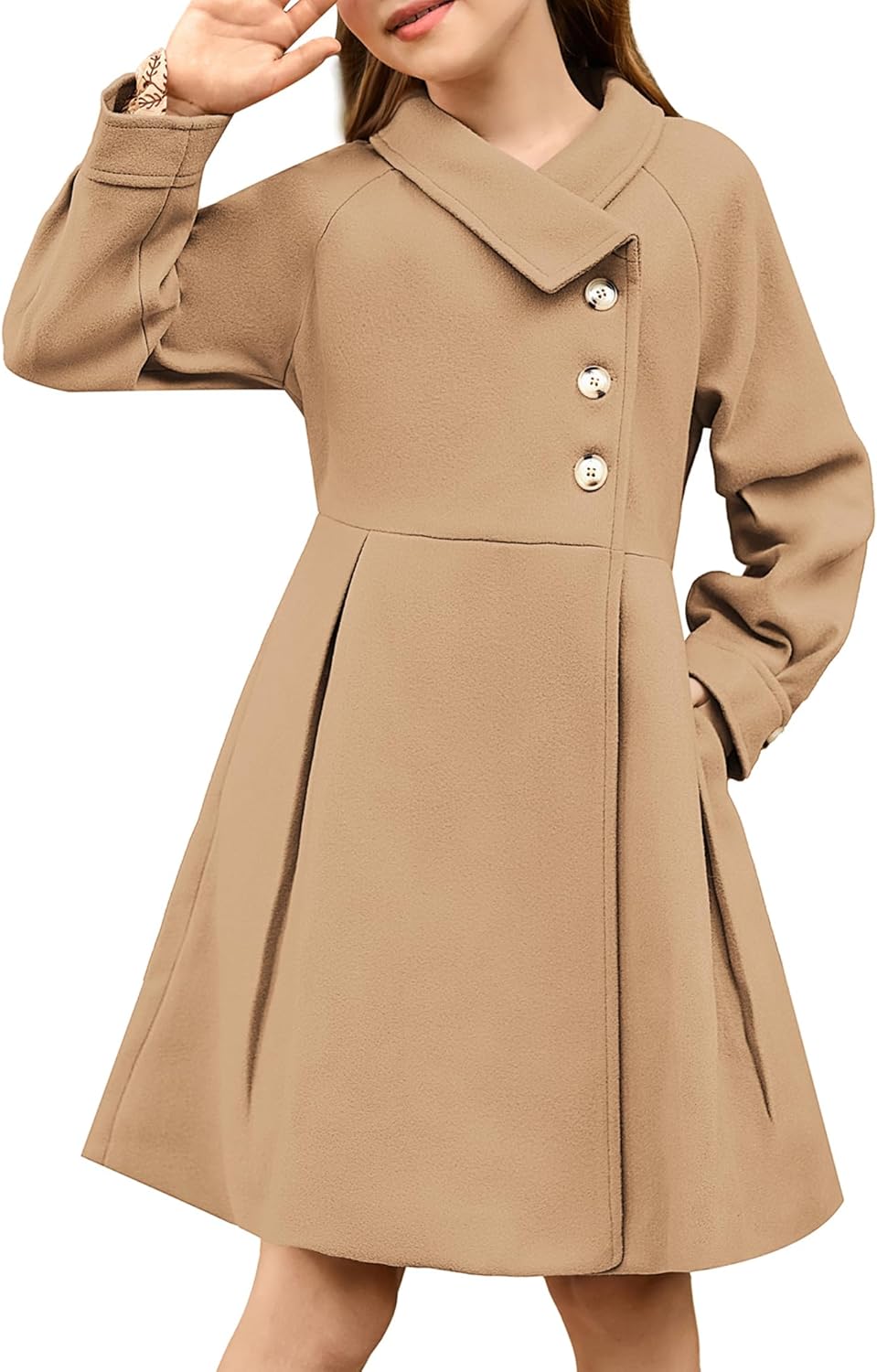 GRACE KARIN Girls Dress Coat for Stylish Winter Outfits