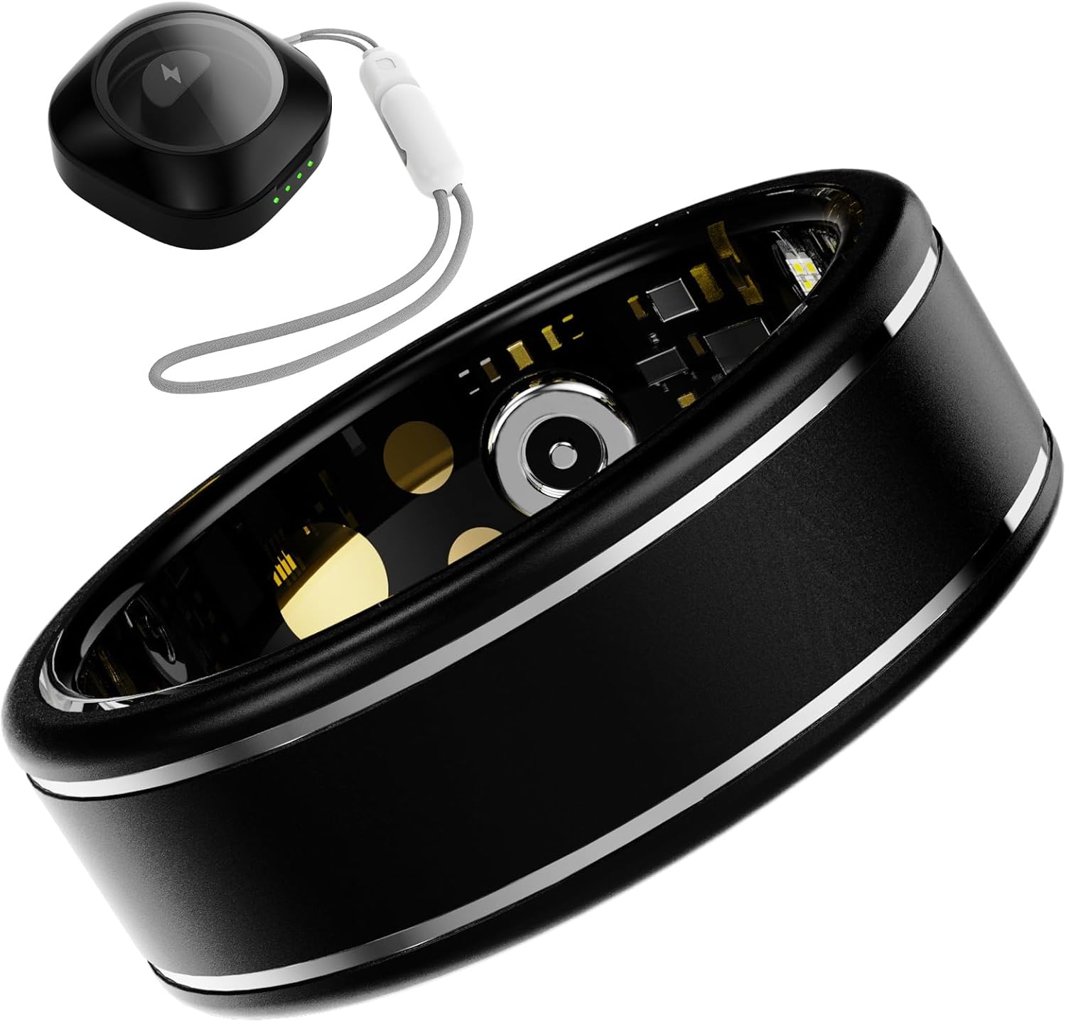 Smart Ring Fitness Tracker for Men Women with Heart Rate Monitor