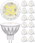 12 Pack MR16 LED Bulbs 50W Equivalent 5000K Daylight - Bright