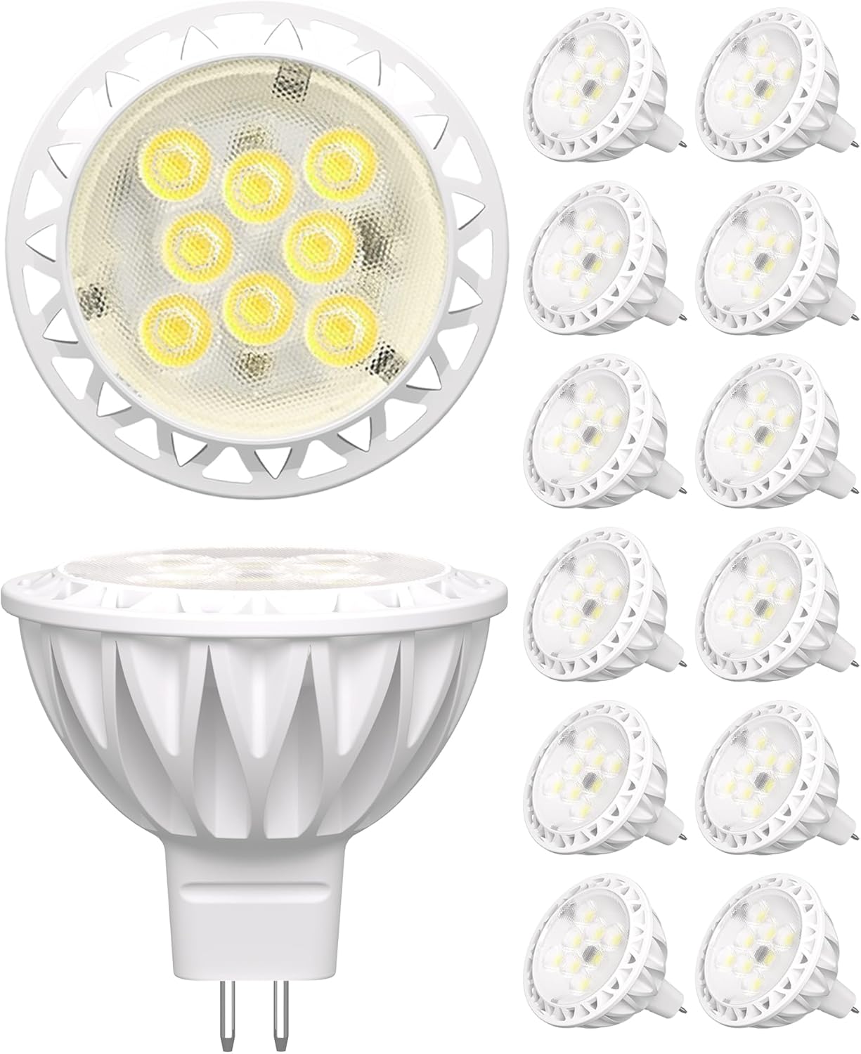 Super Bright 12 Pack MR16 LED Bulbs for Landscape Lighting