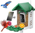 Smart Bird Feeder with Camera Solar Powered 2K HD - AI ID Guide