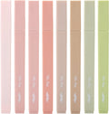 Aesthetic Highlighters 8-Pack Chisel Tip Pastel Colors - Soft