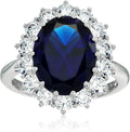 Platinum-Plated Sterling Silver Celebrity Kate Ring - Statement