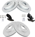 Front & Rear Ceramic Brake Pad and Rotor Kit Compatible with 2003-2011