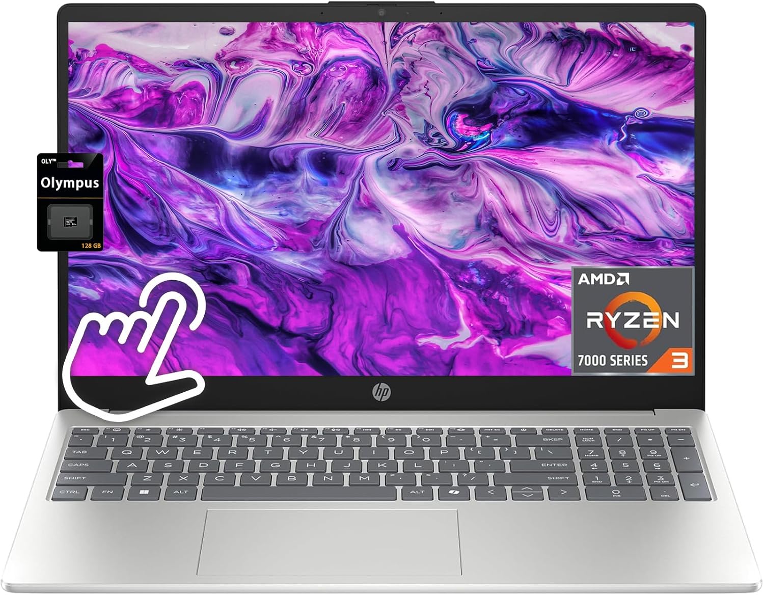 HP 15.6 Touchscreen Laptop with AMD Ryzen 3 and 1 TB SSD