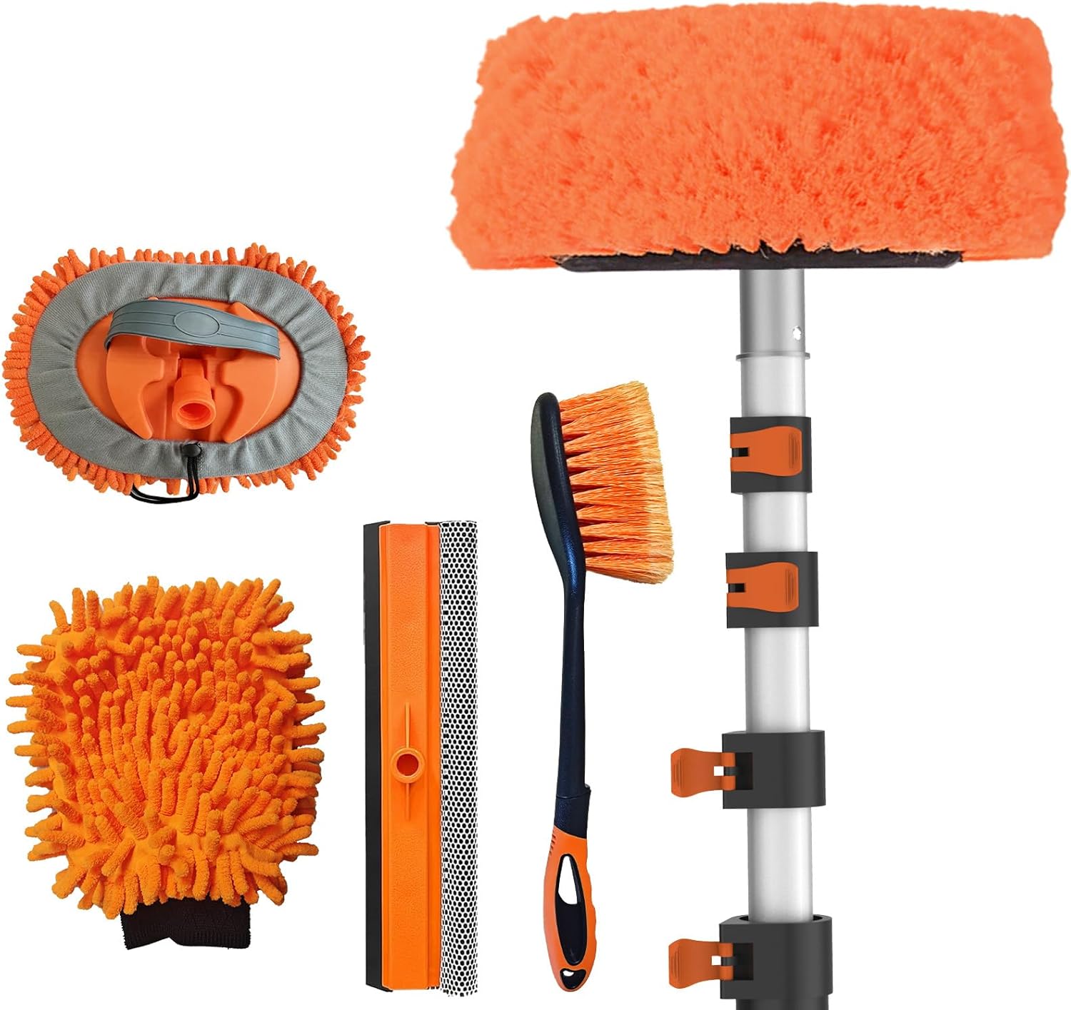 20FT Reach Car Wash Brush with Long Handle for Easy Cleaning