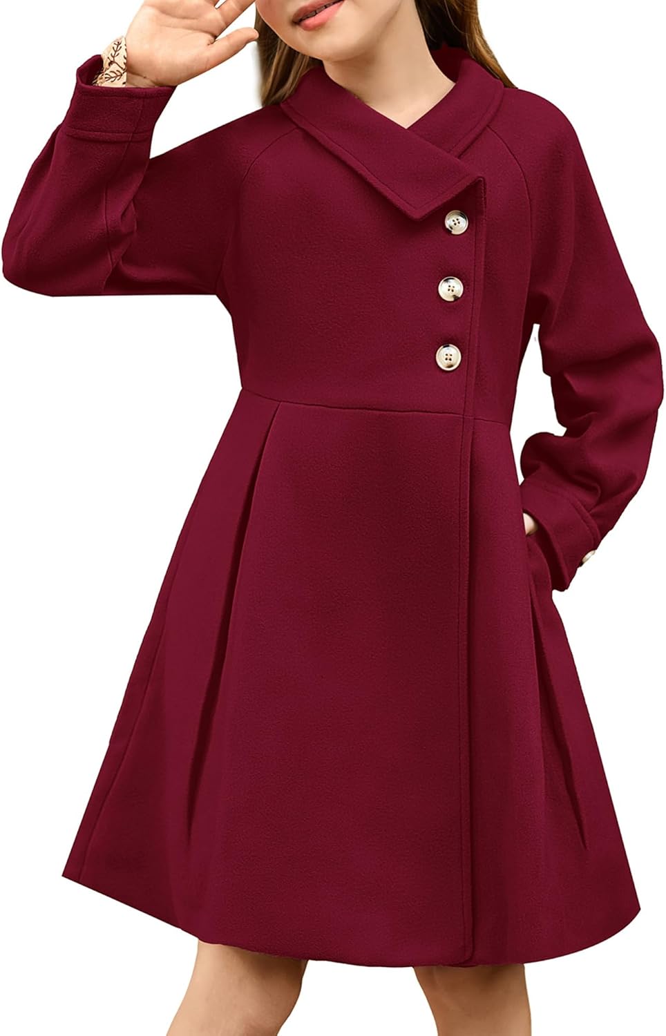 GRACE KARIN Girls Dress Coat for Stylish Winter Wear 5-12Y