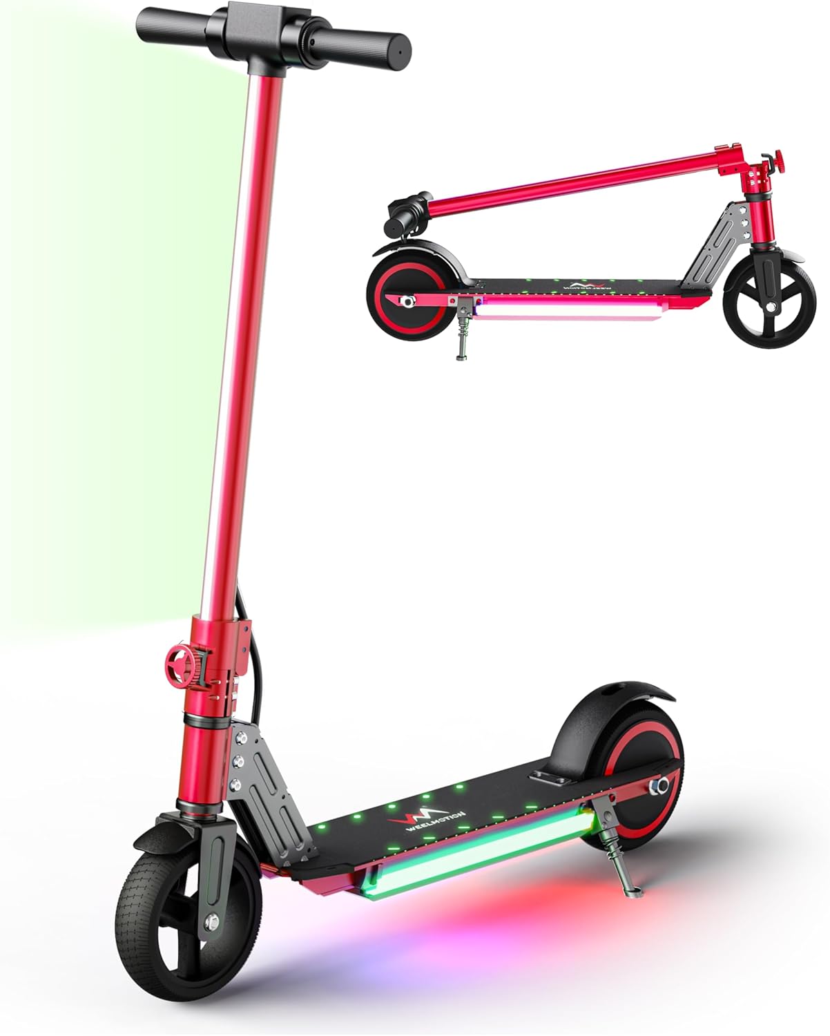 Foldable Electric Scooter for Kids with Bright LED Lights