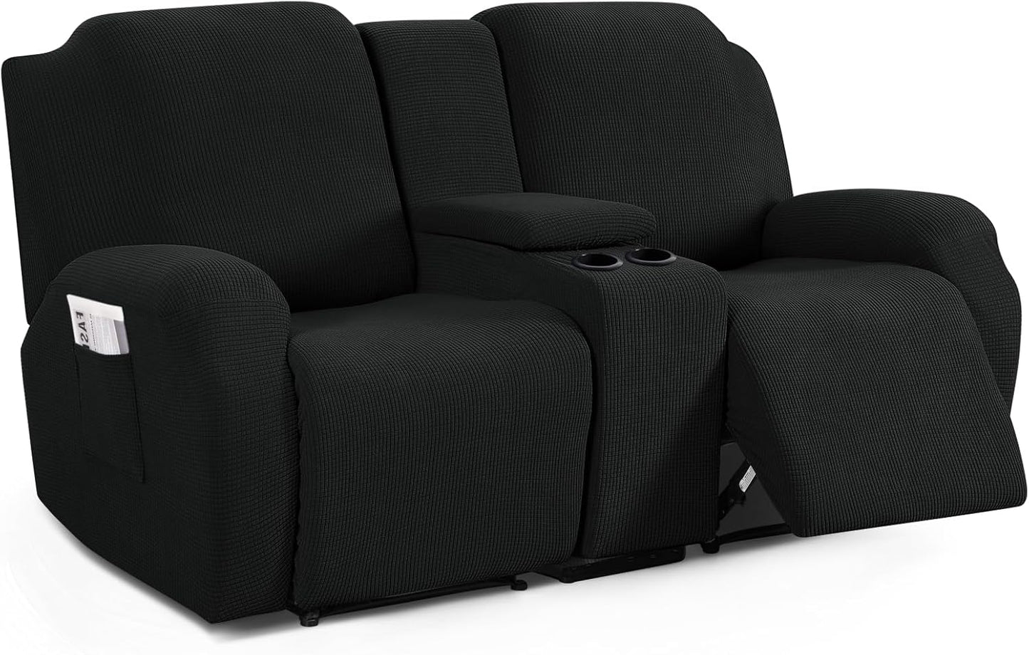Stretch Loveseat Recliner Cover with Console for Ultimate Protection