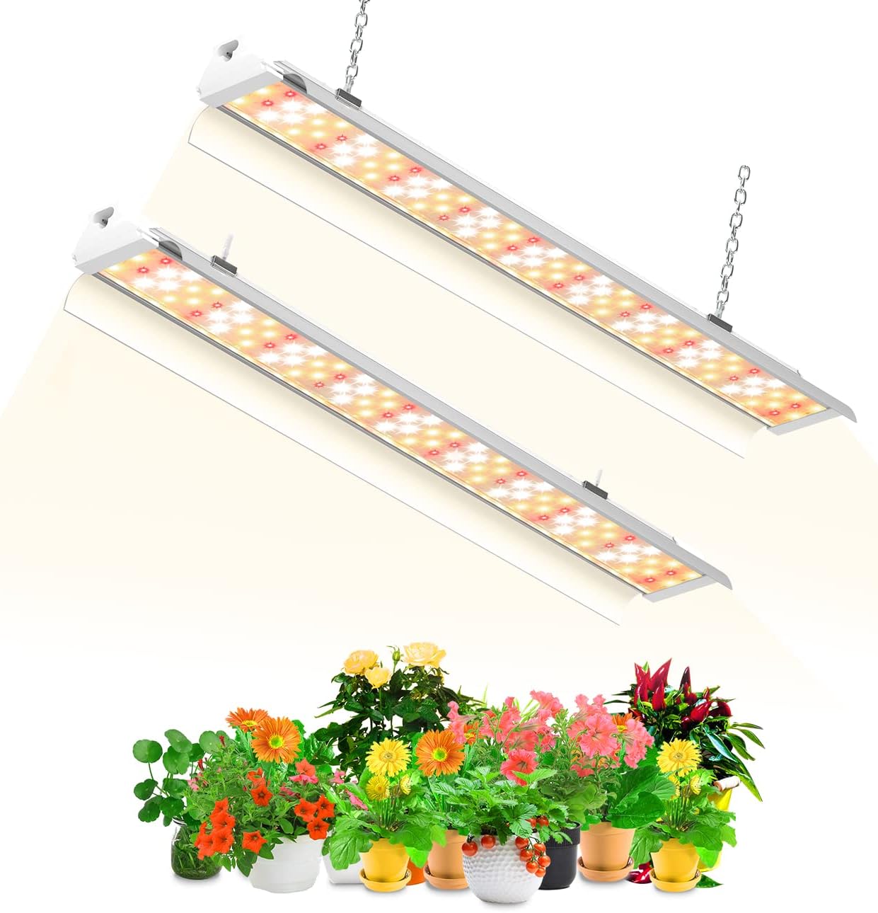 SZHLUX LED Grow Light 2FT Full Spectrum for Indoor Plants