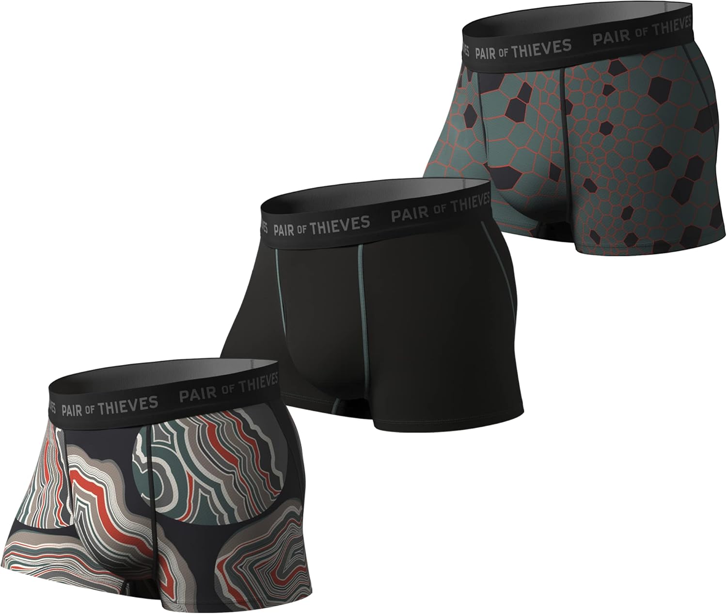 Pair of Thieves Spider Web Design Boxer Briefs for Comfort
