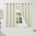 Short Blackout Curtains 45 in Length 2 Panels - Total Room Darkening