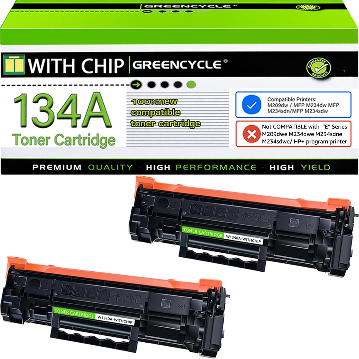 Greencycle Compatible HP 134A Black Toner Cartridge for Laser Jet