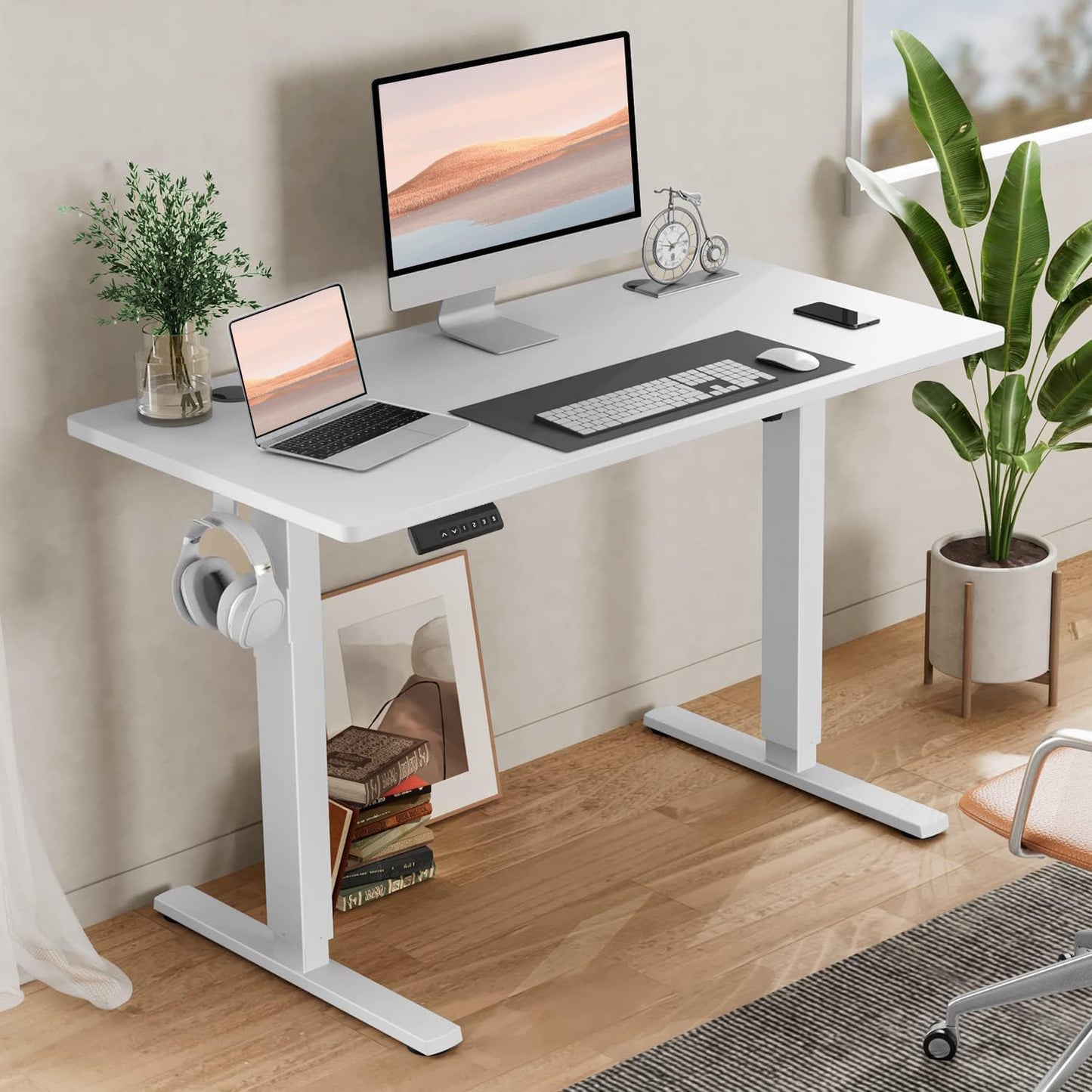 Elevon Electric Standing Desk: Height Adjustable & Spacious Workspace