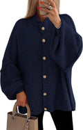 PRETTYGARDEN Women Winter Button Down Cardigan - Cozy Chunky Knit