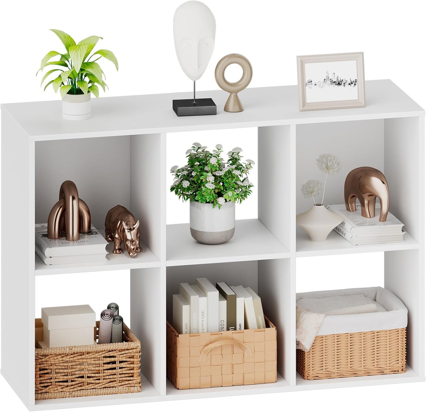 Open Cube Storage Organizer for Living Room and Home Office