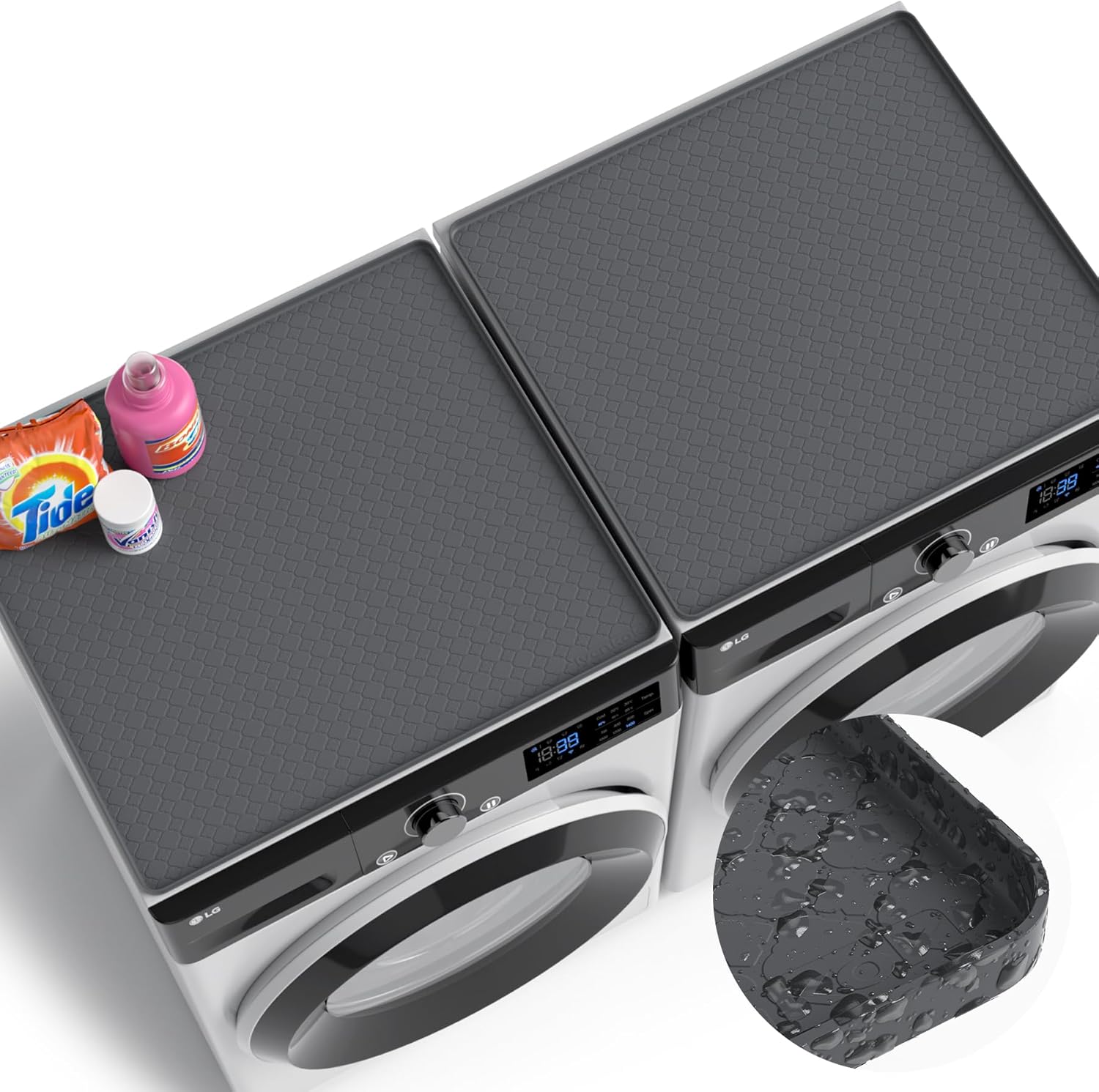 Washer and Dryer Covers - Silicone Protector Mat for Laundry