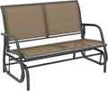 Outdoor Glider Bench 2-Person Patio Swing - Smooth Rocking Comfort