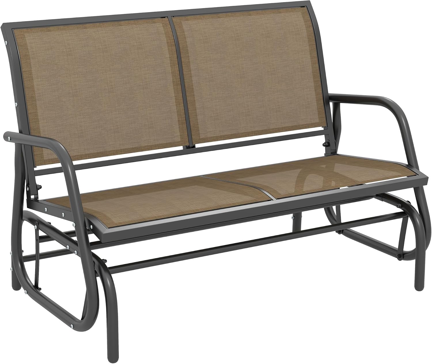 Outsunny 2-Person Outdoor Glider Bench for Cozy Relaxation