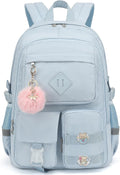 College School Backpack for Girls Blue - Laptop Backpack for Teens