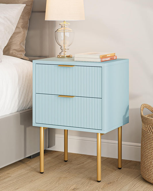 Masupu Night Stand - Modern Bedside Table with Storage Drawers