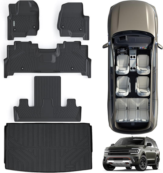 Custom Fit Floor Mats & Trunk Mat for Ford Expedition MAX 2018-2024