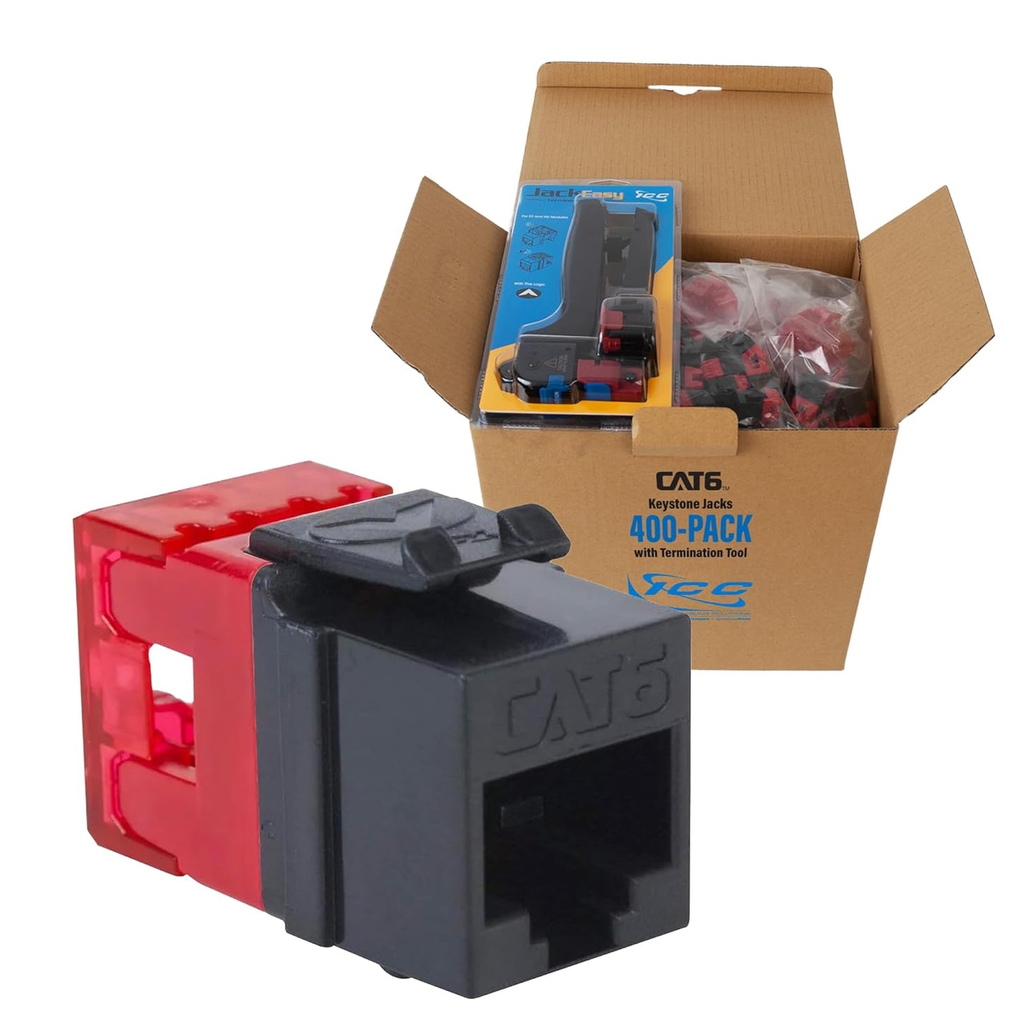 ICC CAT6 Keystone Jack for High-Power Devices and Easy Termination