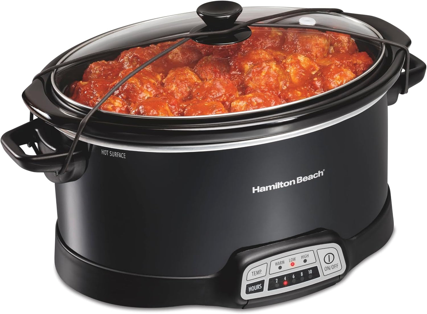 Hamilton Beach Portable 7 Quart Slow Cooker for Easy Travel