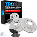 Front Ceramic Brake Pad & Rotor Kit for 2002-2015 Honda/Acura