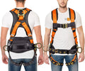 5pt Safety Harness with Back Padding and QCB Chest - 130-420 lb