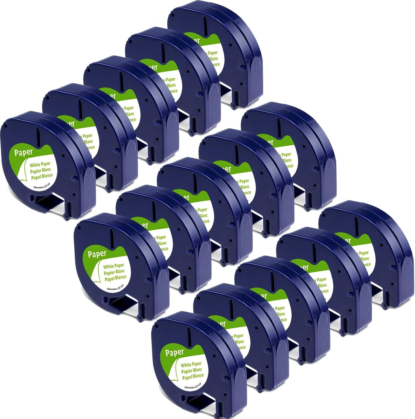 15 Pack 91330 Paper White Label Tape for Dymo Letratag Printers