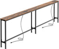 SUPERJARE 79 Inch Sofa Table with Power Outlets and USB-C - Slim