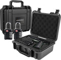 TSA Approved Gun Case Lockable for 1 Pistol - Waterproof, Shockproof