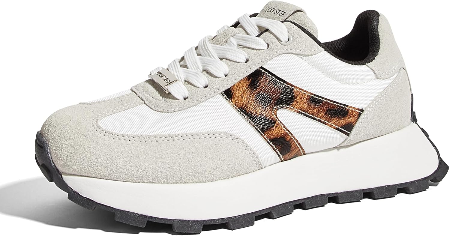 LUCKY STEP Women's Platform Fashion Sneakers for Casual Style