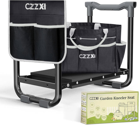 Garden Kneeler and Seat with Tool Pouch for Comfort and Support