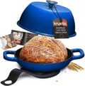 Enameled Cast Iron Dutch Oven 6 Quart Pot for Sourdough - 10in