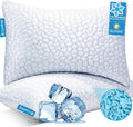 Cooling Bed Pillows for Sleeping - Shredded Memory Foam 2 Pack