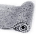 Walensee Large Bathroom Rug 24 x 48 in Grey - Extra Soft Absorbent