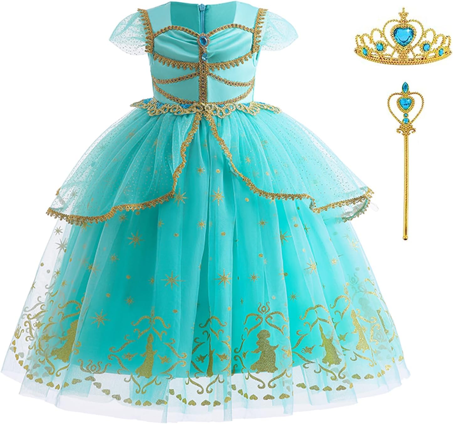 Princess Belle Dress Up Costume for Toddler Girls - Yellow Fairy