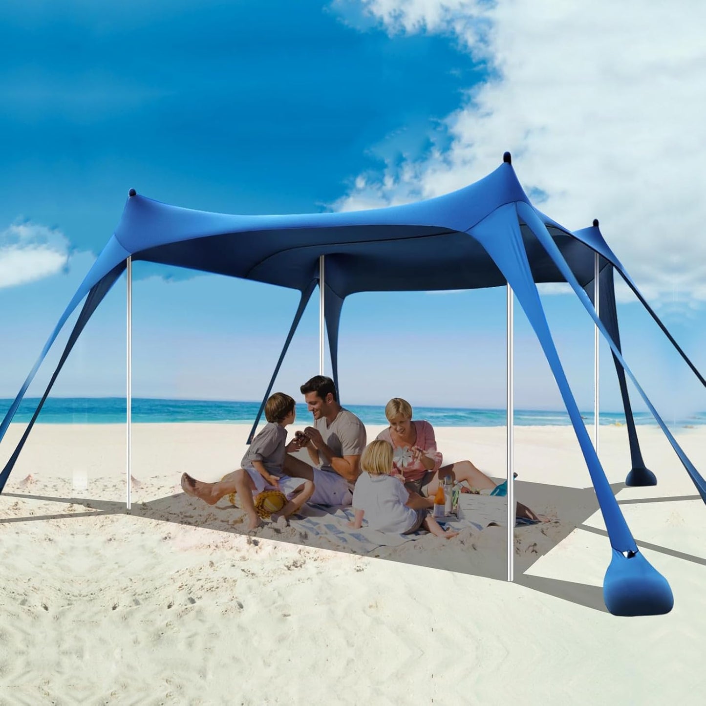 Beach Tent Sun Shelter with UPF50+ Protection for Outdoor Fun