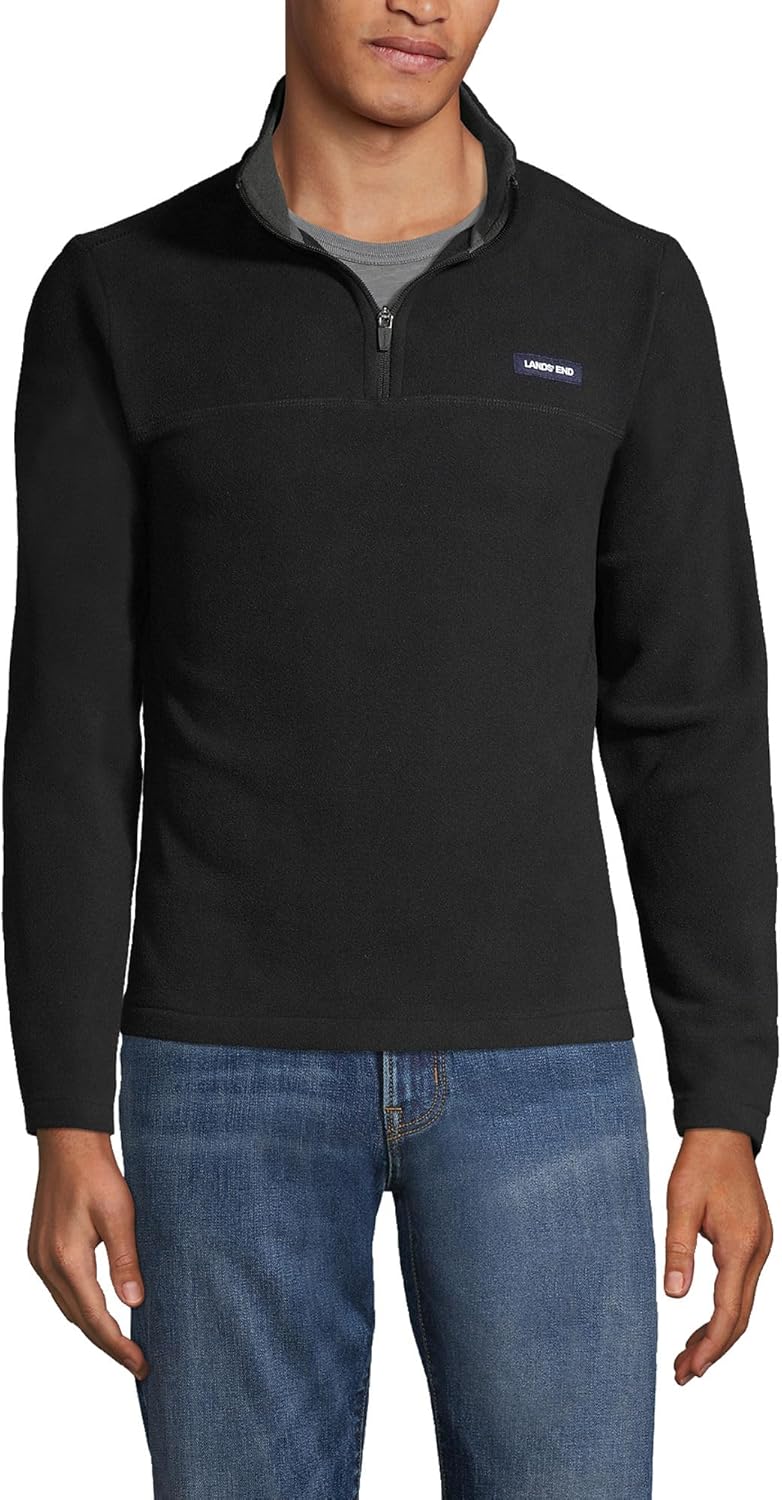 Lands' End Men's Anyweather Fleece Quarter Zip Pullover Review