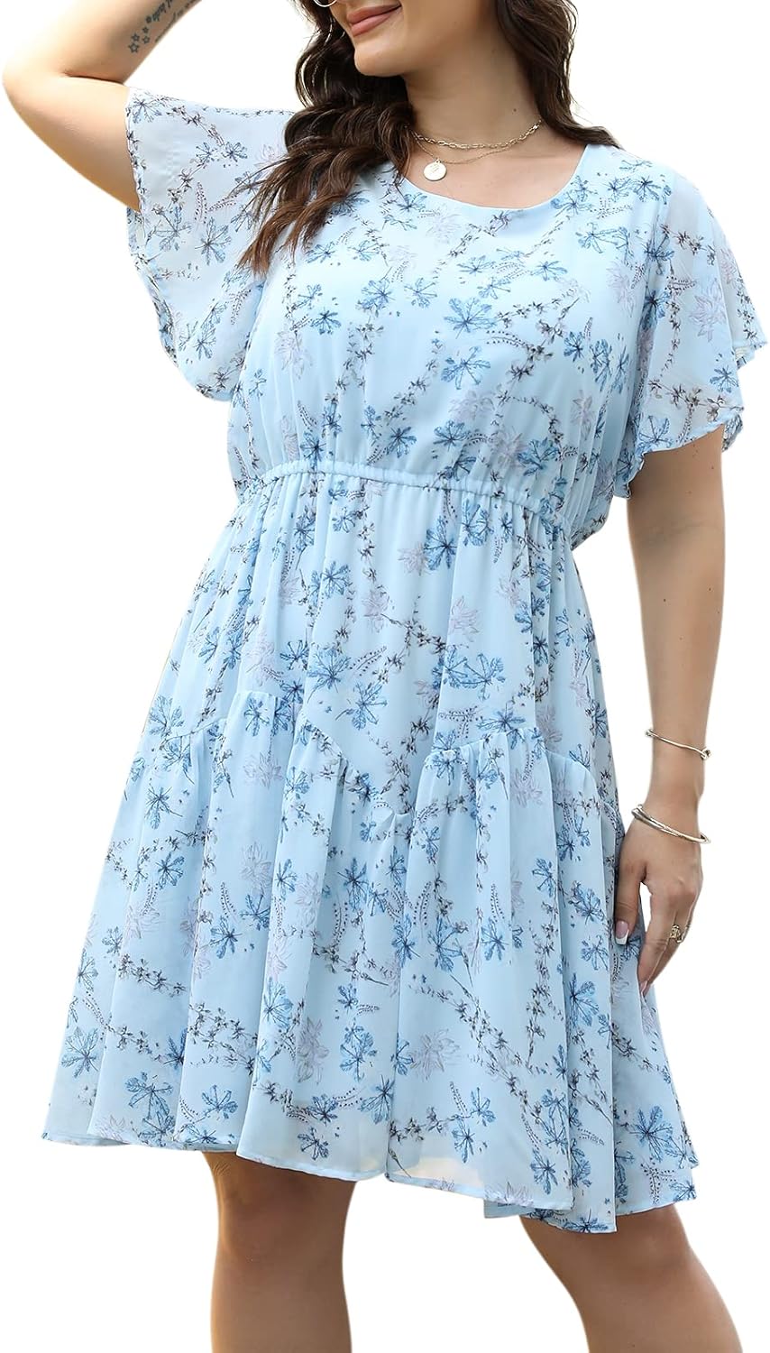 Plus Size Summer Dresses for Curvy Women - Boho Midi Style