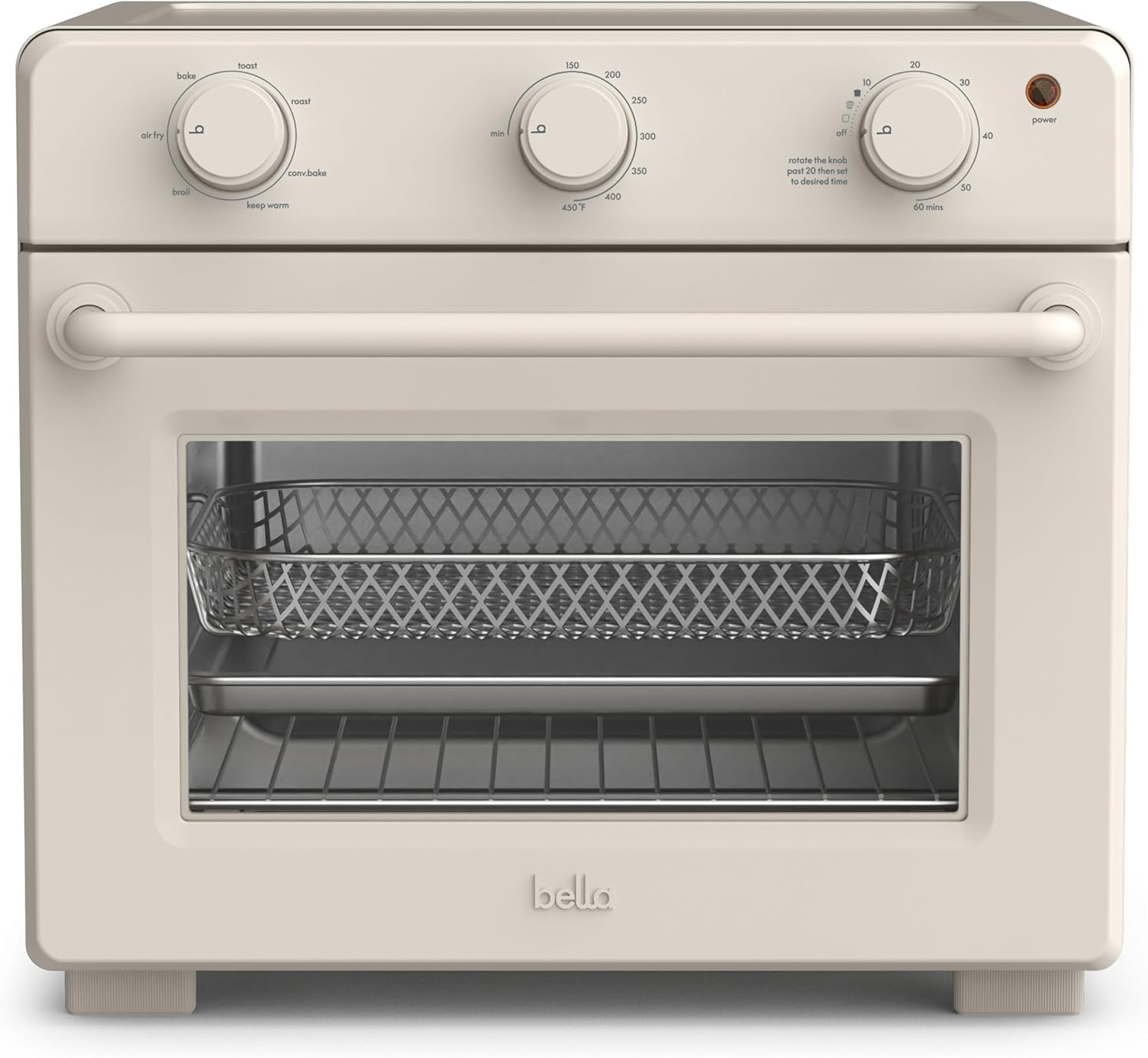 Bella Air Fry Toaster Oven with 7 Cooking Options for Easy Meals